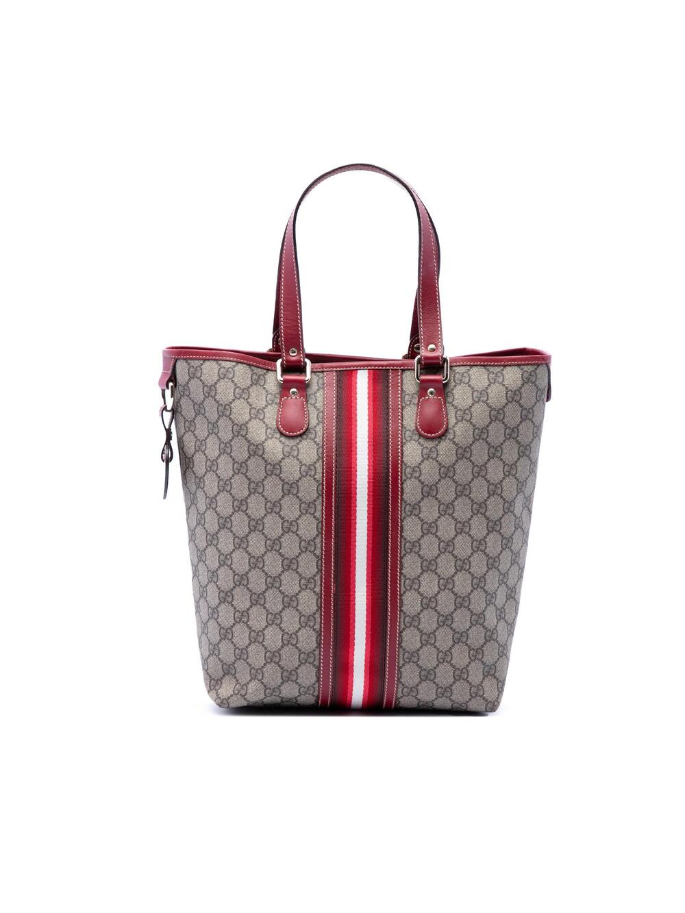 Gucci Web Joy Boston Bag Gg Coated #376138G74B